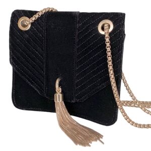 NWOT | Gianni Bini Black + Gold Clutch | Handbag